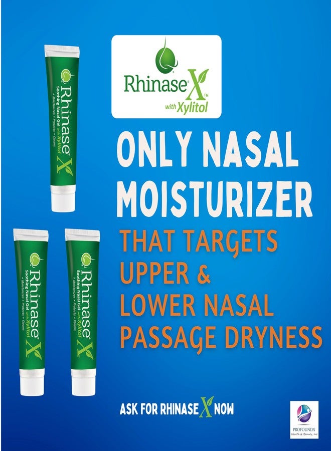 Rhinase Saline Nasal Gel 3 Pack - 1 oz Each - Allergy - Nosebleed - Low Humidity. Great Way to Prevent nosebleeds Caused by Nasal Dryness - Image 3
